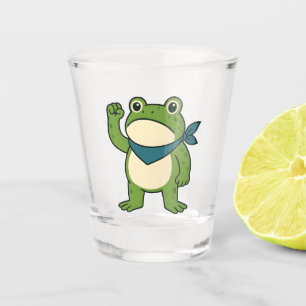 Frogs Against Fascism Portland Frog Protest Shot Glass