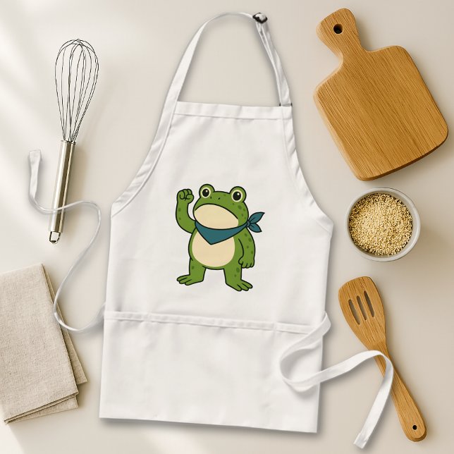 Frogs Against Fascism Portland Frog Protest Standard Apron (Creator Uploaded)