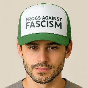Frogs Against Fascism Portland Frog Protest Trucker Hat