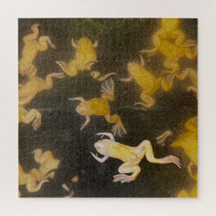 Frogs amphibians swim science puzzle jigsaw