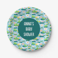 Frogs and Lily Pads Cute Birthday BABY SHOWER