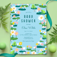 Frogs and Lily Pads Cute CUSTOM BABY SHOWER
