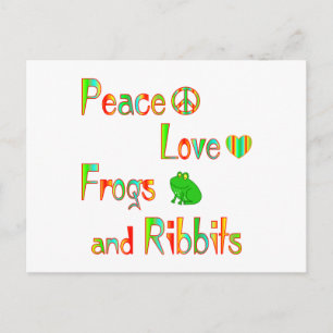 Frogs and Ribbits Postcard