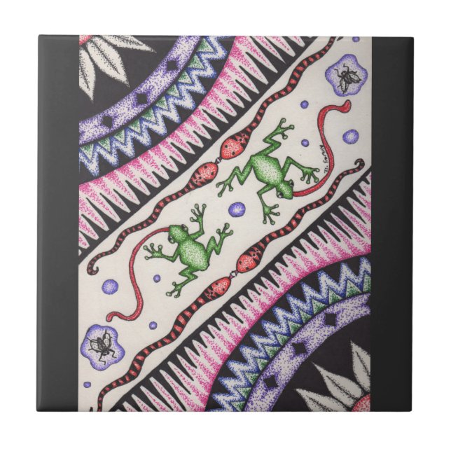 Frogs and Snakes Tile (Front)