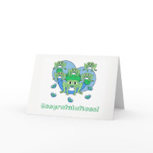 Frogs Baby Greeting Card