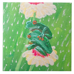 Frogs Ceramic Tile