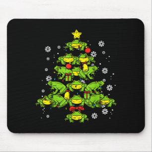Frogs Christmas Tree Animal Xmas Women Men Kids Mouse Pad