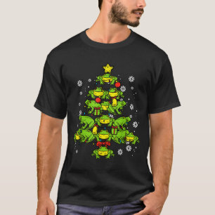 Frogs Christmas Tree Animal Xmas Women Men Kids  T-Shirt