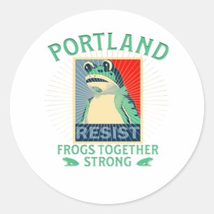 Frogs Classic Round Sticker