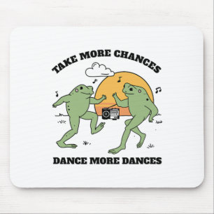 Frogs Dancing Together Mouse Pad