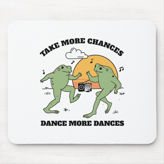 Frogs Dancing Together  Mouse Pad (Front)