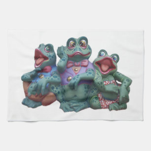 Frogs Design Tea Towel