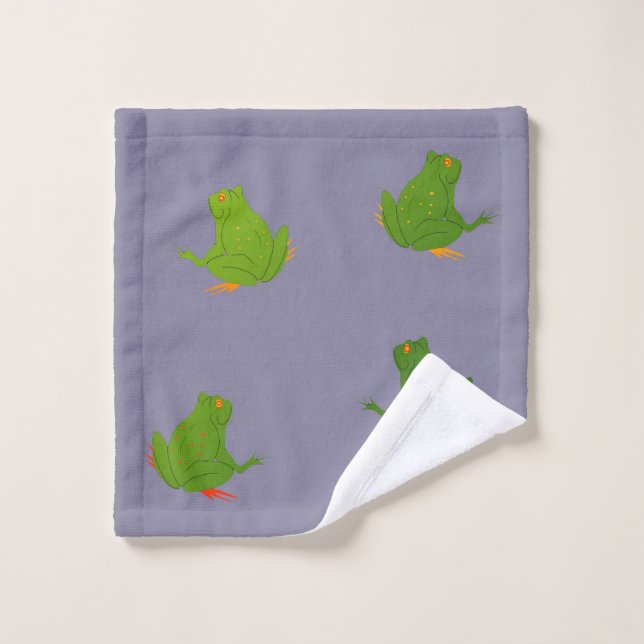 Frogs Facecloth Wash Cloth (Wash Cloth)