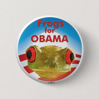 Frogs for Obama 6 Cm Round Badge