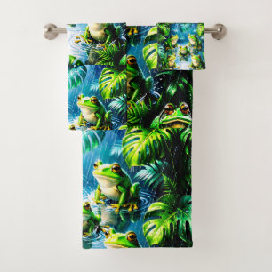 Frogs Fun Bath Towel Set
