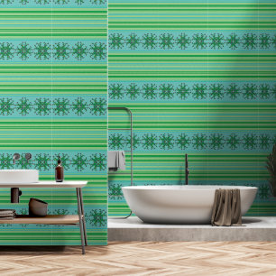 Frogs having fun childrens bathroom wallpaper
