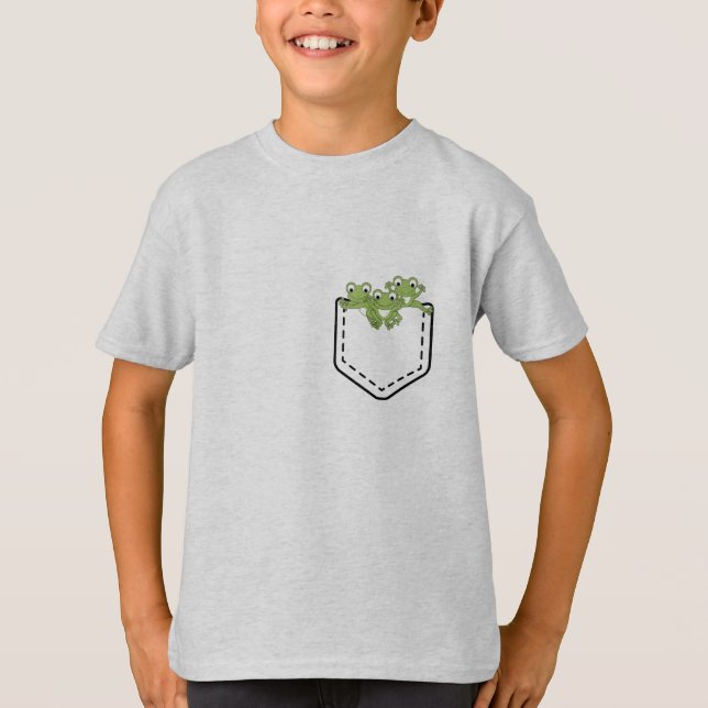 Frogs in a pocket T-Shirt (Front)