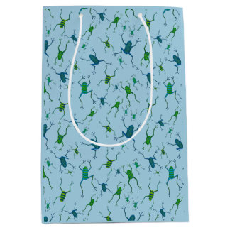 Frogs Jumping for Joy  Medium Gift Bag