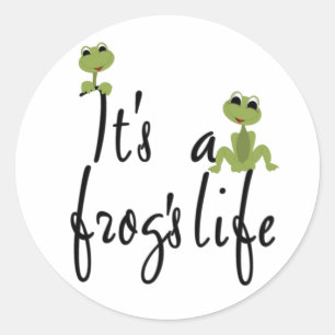 Frogs Life Classic Round Sticker