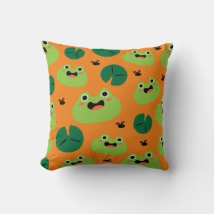 Frogs & Lily Pads Cushion