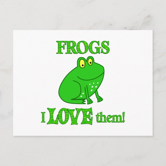 Frogs Love Them Postcard (Front)