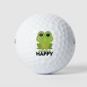 Frogs Make Me Happy Golf Balls