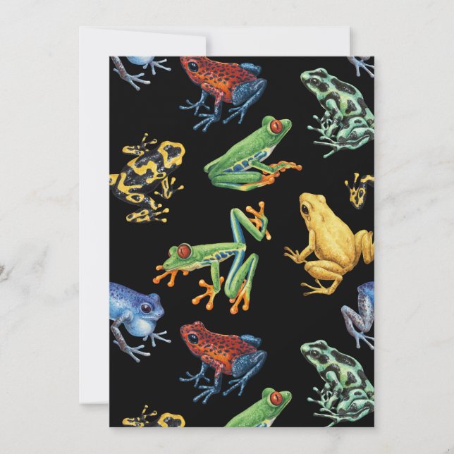 Frogs on black (Front)