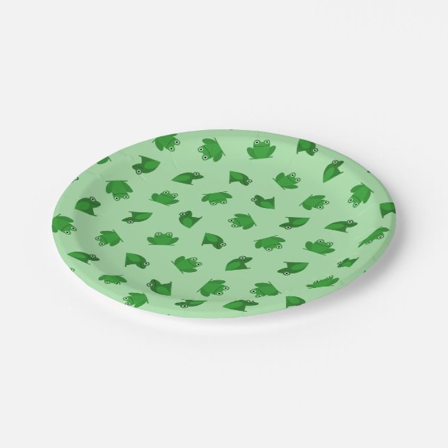 Frogs Paper Plate (Angled)