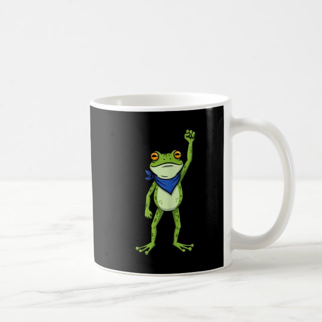 Frogs Resist - Rtland Frog Protest Funny  Coffee Mug (Right)