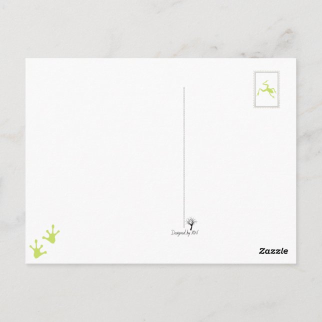 Frogs Ribbiting Personality Postcard (Back)