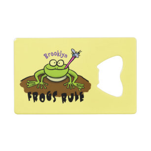 Frogs rule funny green frog cartoon
