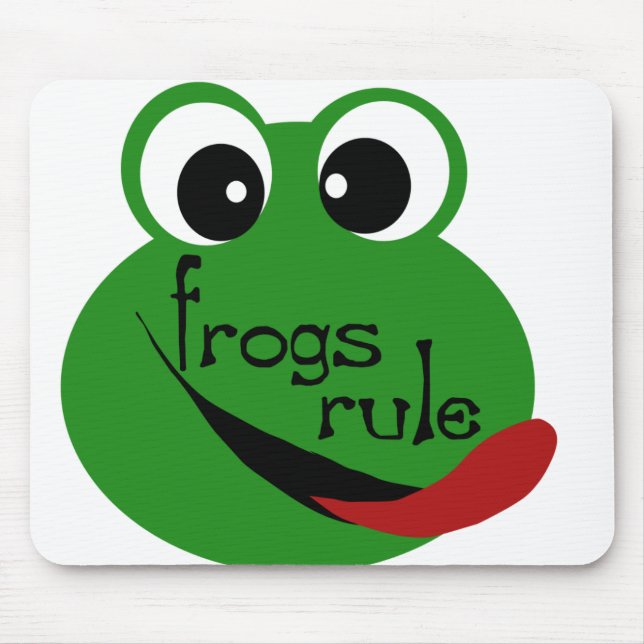 Frogs Rule Mouse Pad (Front)