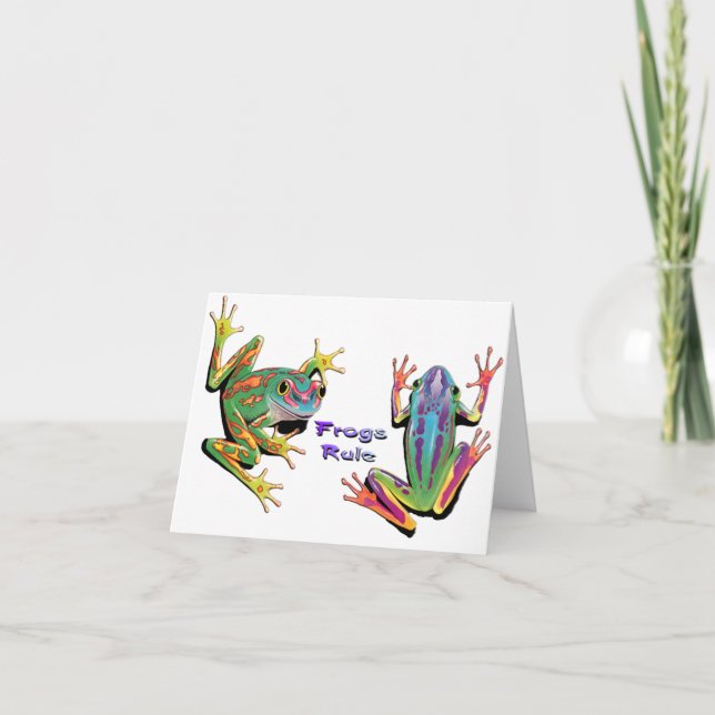 Frogs Rule Note Cards (Front)