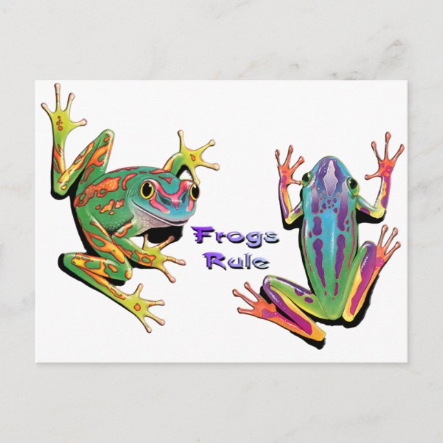 Frogs Rule Postcard (Front)