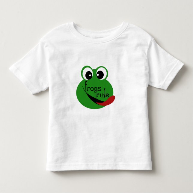 Frogs Rule Toddler T-Shirt (Front)