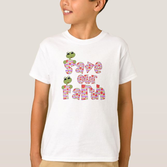 Frogs Save Our Earth T-Shirt (Front)