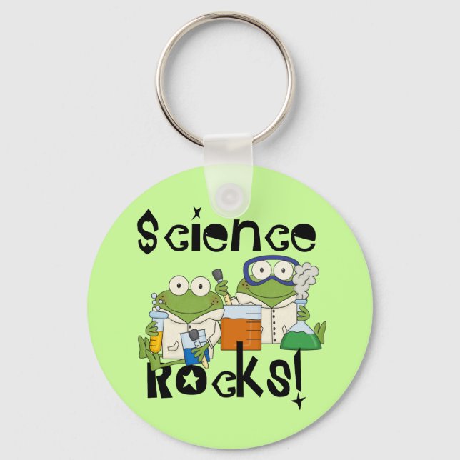 Frogs Science Rocks Key Ring (Front)