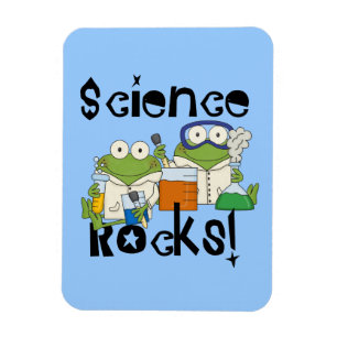 Frogs Science Rocks Magnet