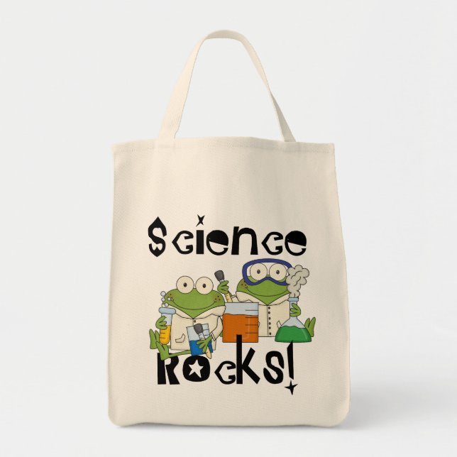 Frogs Science Rocks Tote Bag (Front)