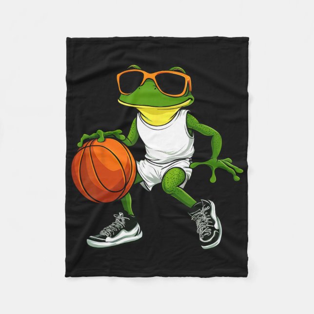 Frogs Sketll  Fleece Blanket (Front)