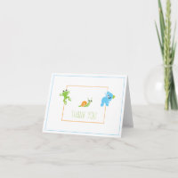 Frogs, Snails and Puppy Dog Tails Thank You Card