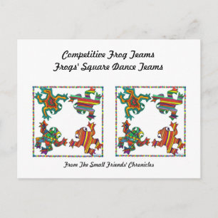 Frogs' Square Dance Tea,s Postcard