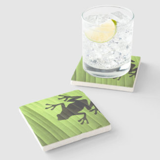 Frogs Stone Coaster