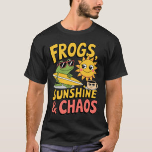 Frogs, Sunshine & Chaos - Fun Summer Men's T-Shirt