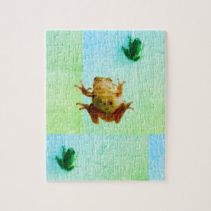 Frogs Toads Green Blue 4Alex Jigsaw Puzzle