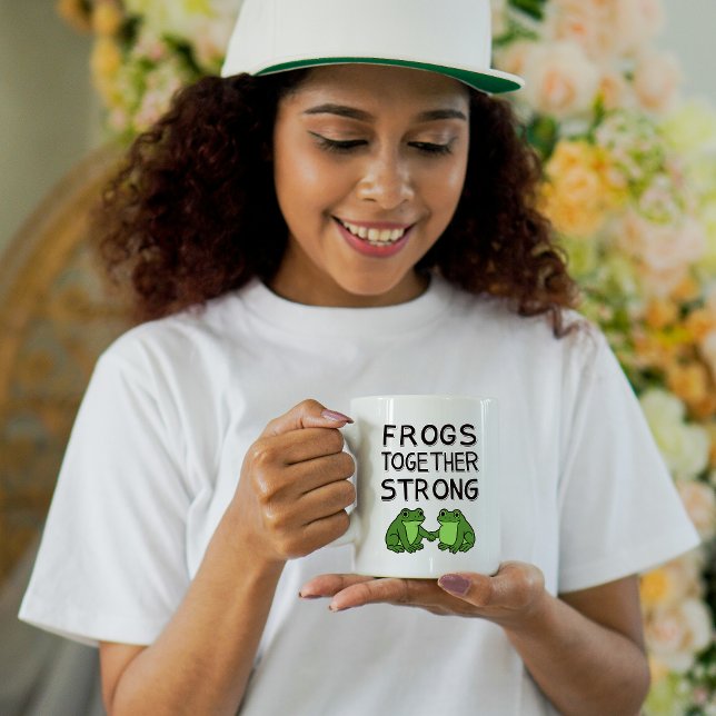 Frogs Together Strong Portland Frog Protest Coffee Mug (Creator Uploaded)