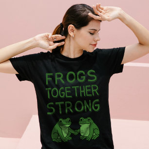 Frogs Together Strong Portland Frog Protest T-Shirt