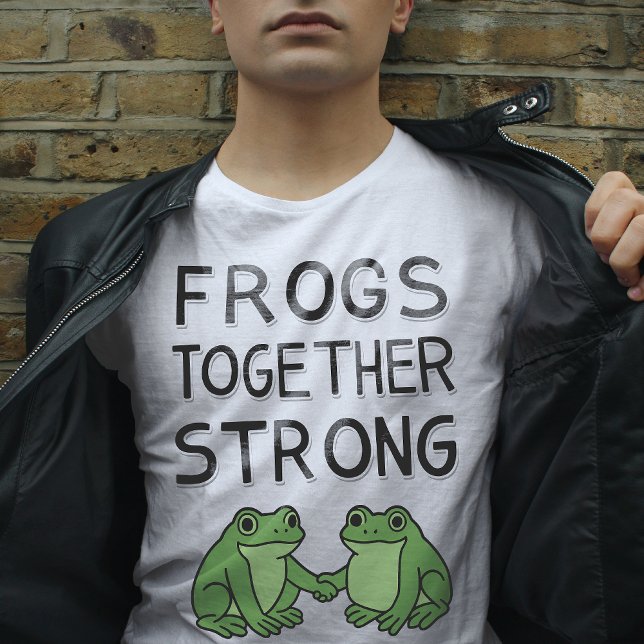 Frogs Together Strong Portland Frog Protest T-Shirt (Creator Uploaded)