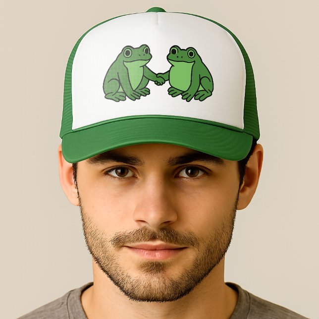 Frogs Together Strong Portland Frog Protest Trucker Hat (Creator Uploaded)