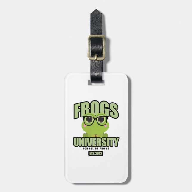 Frogs University  Luggage Tag (Front Vertical)